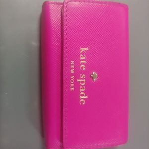 Kate Spade hot pink card holder
